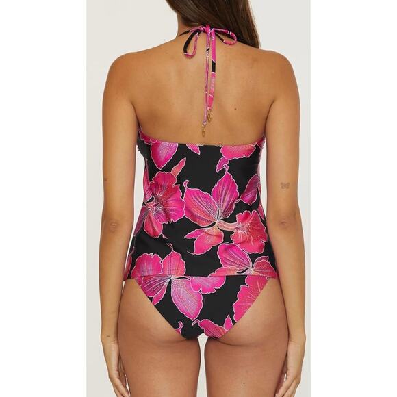 Trina Turk Fleury Chain Trim Tankini Swim Top 4 NWT - Picture 3 of 4